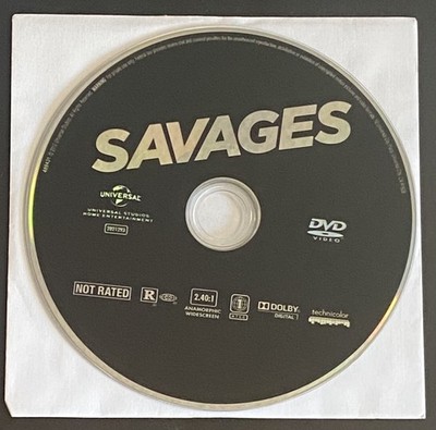   Neu Savages (2012) - DVD Disc Only Weiß Papier Arm / Kein Schutzhülle
