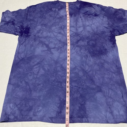 T-shirt vintage 1999 The Mountain Owl stampa tie dye taglia 2XL nera e blu lotto 2 - Foto 6 di 12