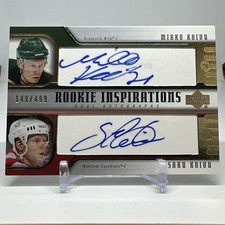 2005-06 Upper Deck Rookie Inspirations Dual Auto Saku &amp; Mikko Koivu /499 #267