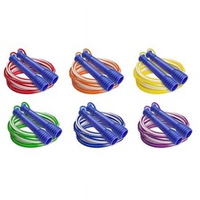 Champion Sports EXR9SET 16 ft. Deluxe XU Jump Rope with Purple Handle - Set of 6