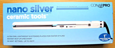 Conair Pro Nano Silver Ceramic Tools Ionic Straightening Iron 1 inch Ultra Thin
