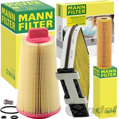 MANN INSPEKTIONSPAKET passend für MERCEDES C KLASSE W/S 204 C180 C200 156+184 PS