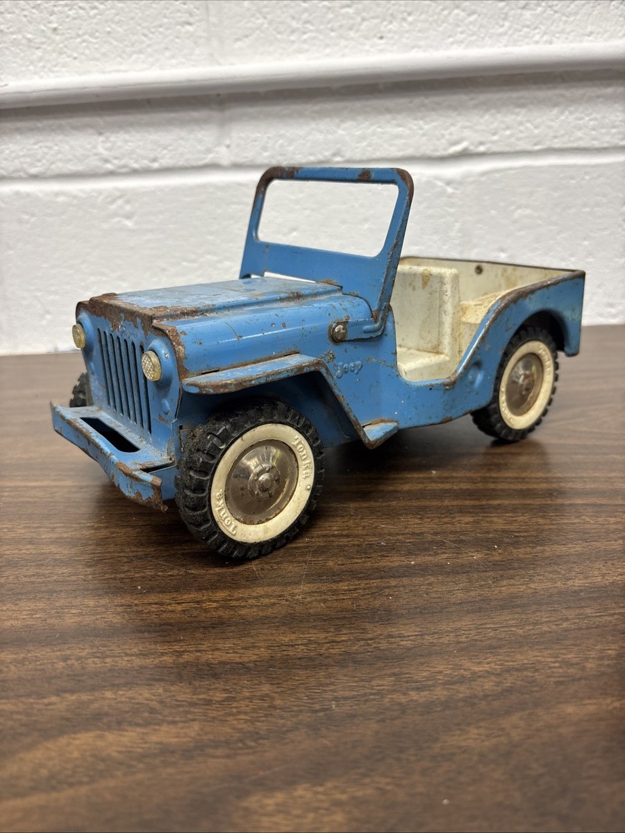 Vintage 1960's Tonka Pressed Steel Blue Jeep | eBay