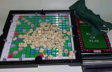 Travel Scrabble Deluxe 1997 Spears Games Vintage 100% Complete 