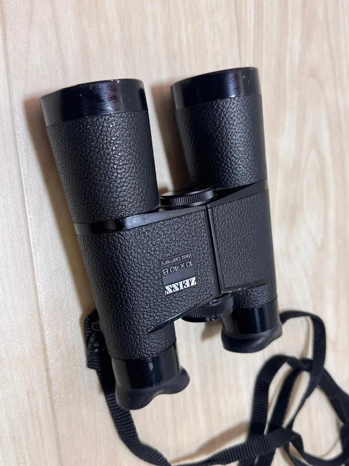 ZEISS 10x40 B Binoculars West Germany Vintage Optical Lens Used - Image 3 of 4