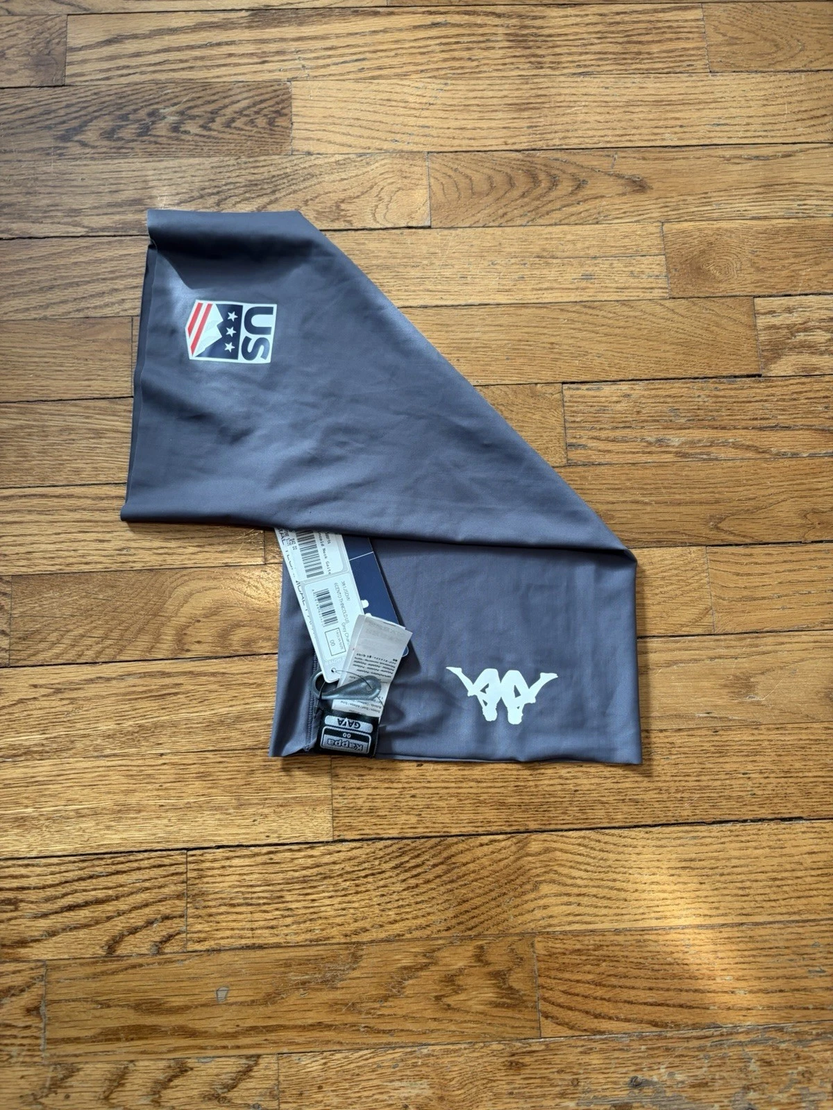 Kappa Gara Neck Gaiter Grey Polyester Face Warmer Athletic Olympics Ski USA