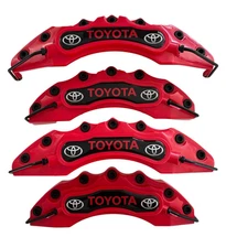4x Brake Caliper Covers for Toyota Corolla, Camry, C-HR, RAV4, Hilux, Prius