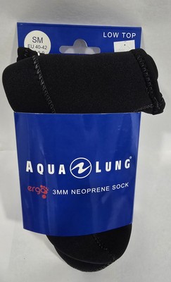 Aqua Lung High Top Scuba Diving  Neoprene Socks ~ 3mm Small