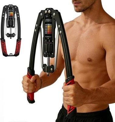 Twister Arm Exerciser Adjustable 22-440lbs Hydraulic Power Chest Red