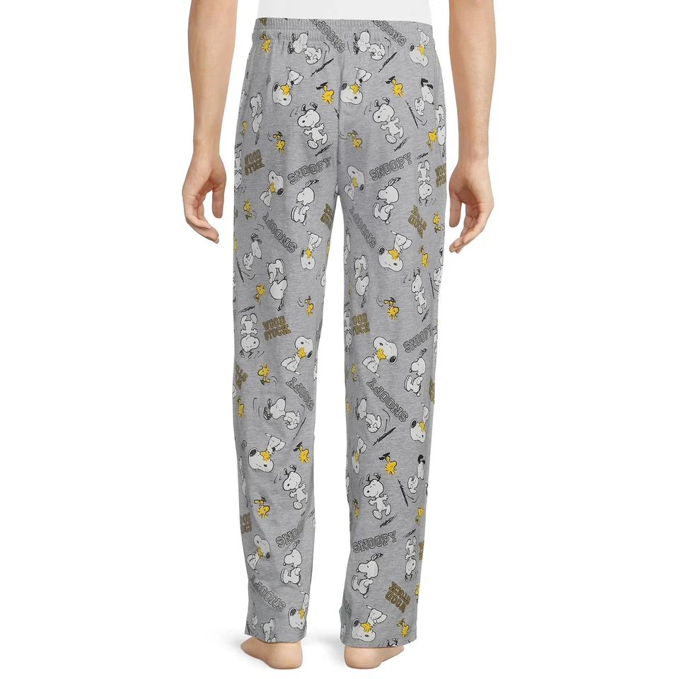 Pantalones de dormir para hombre Peanuts Snoopy Woodstock gráficos Foto 3 de 4