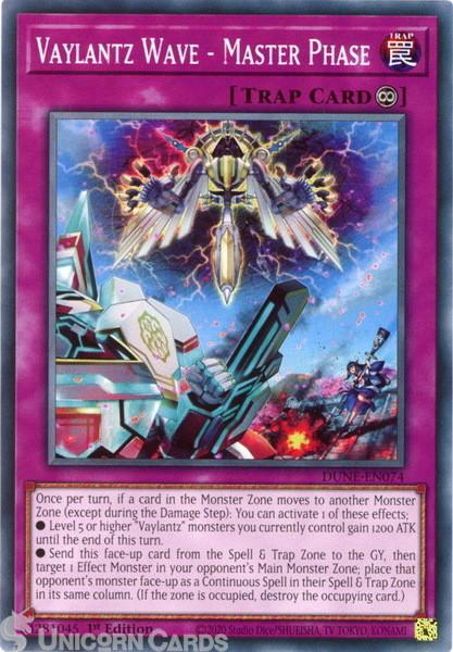DUNE-EN074 Vaylantz Wave - Master Phase :: Common 1st Edition Mint YuGiOh Card