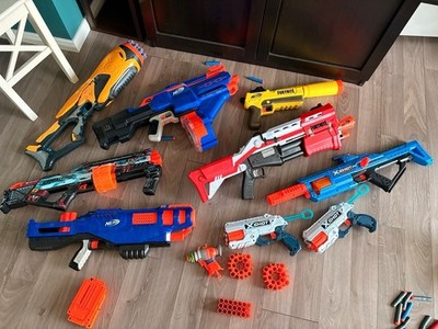 Nerf & X-Shot Blaster Sammlung   10 Blaster + Zubehör