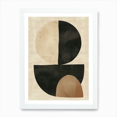Precision Landscapes Bauhaus Minima Framed Wall Art Poster Canvas Print Picture