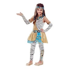 Cleopatra Halloween Costume Funky Cleo Child M 8-10 Dress Leggings Headband