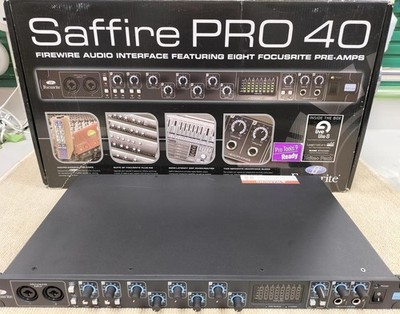 Focusrite Saffire Pro 40 FireWire 8 Preamp Audio Interface Studio Recorder...
