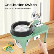 2800RPM Gemstone Grinding Jewelry Lapidary Cutting Polisher Gem Faceting Machine