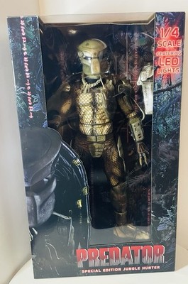 Neca Reel Toys 19'' Predator Jungle Hunter with LED 1:4 Scale Action Figure New