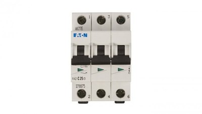 Wyłącznik nadprądowy 3P C 25A 15kA AC FAZ C25/3 278875