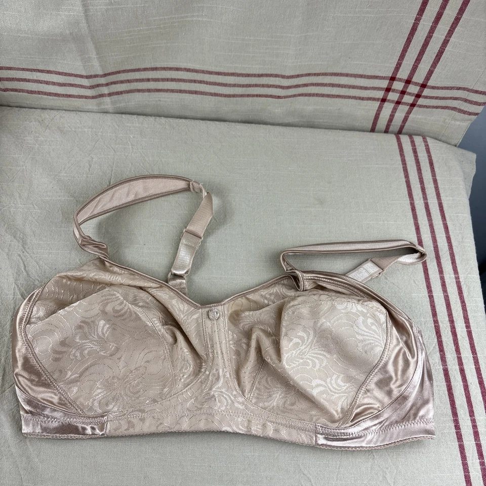 Just My Size RN 15763 Comfort Shaping Dark Beige Wireless Pushup Bra Size 42C - Image 2 of 4