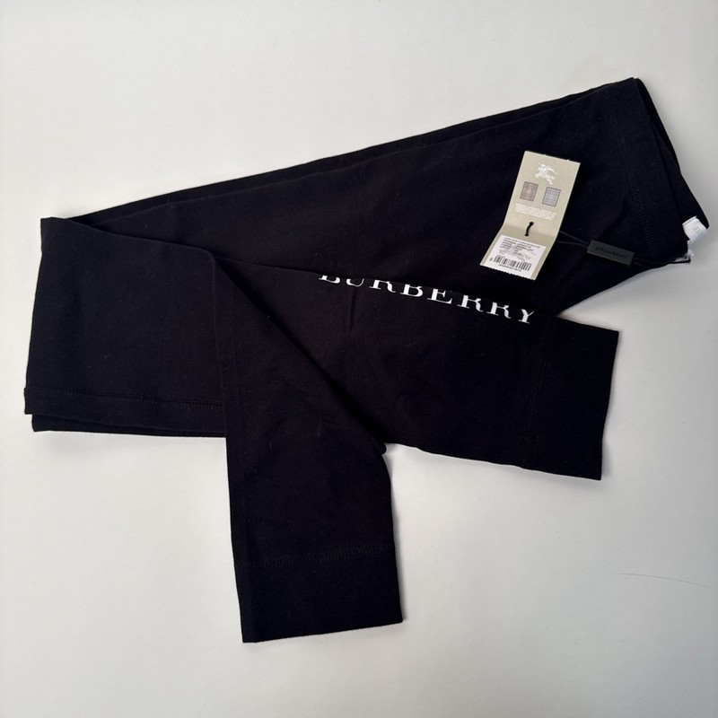 Burberry NWT 12y Girls Black Leggings