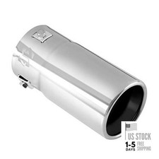 Exhaust Tip 1.75-2.5 Inch Inlet Adjustable Fit Chrome