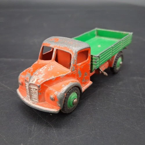 Dinky Toys #414 Vintage Dodge Rear Tipper Tipping Truck Green Orange
