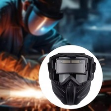 True Color Auto Darkening Welding Glasses Flame Resistant Welding Masksddm Black
