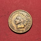 (1) Beautiful Antique 1870 Indian Head Cent/Penny CHOICE F-FINE BETTER DATE