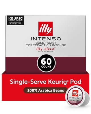 illy Dark Roast Coffee Pods 10 Count Pack of 6 Arabica Keurig Compatible