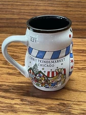 German Christmas Christkindlmarket Chicago Souvenir Snowman Kinder Mug Cup