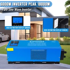 6000W Inverter Charger Home Low Frequency Pure Sine Wave Emergency Power Supply