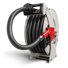 Fuel Hose Reel Retractable Diesel Hose Reel 3/4" x 33' Auto Fueling Nozzle