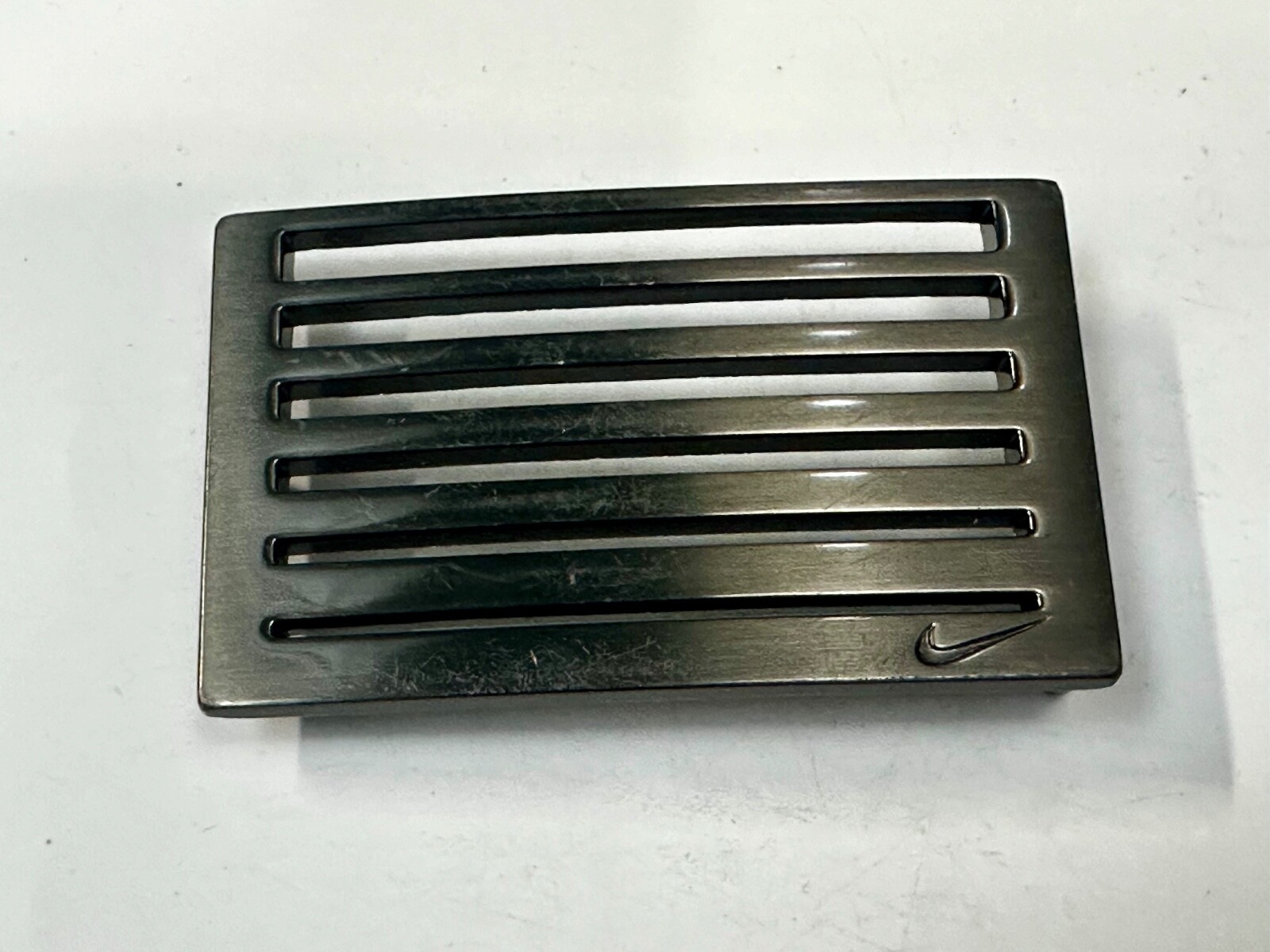 Nike Golf Rectangular Bar Pattern Metal Logo Silv… - image 11
