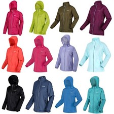 Regenjacke Regatta Damen Wasserdicht mit Netz Innenfutter verstaubare Kapuze