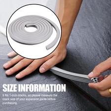 100ft Concrete Expansion Joint Filler Driveway Crack Filler EPDM Rubber Strip