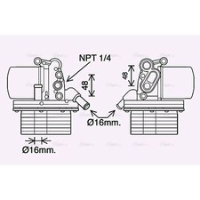 Oil Cooler FD3625H AVA 1103Q1 1372321 1704048 1829179 6C1Q6B624AC