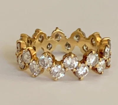 3395 – Alliance Or Jaune Diamants 2,40 Ct - Photo 1/4