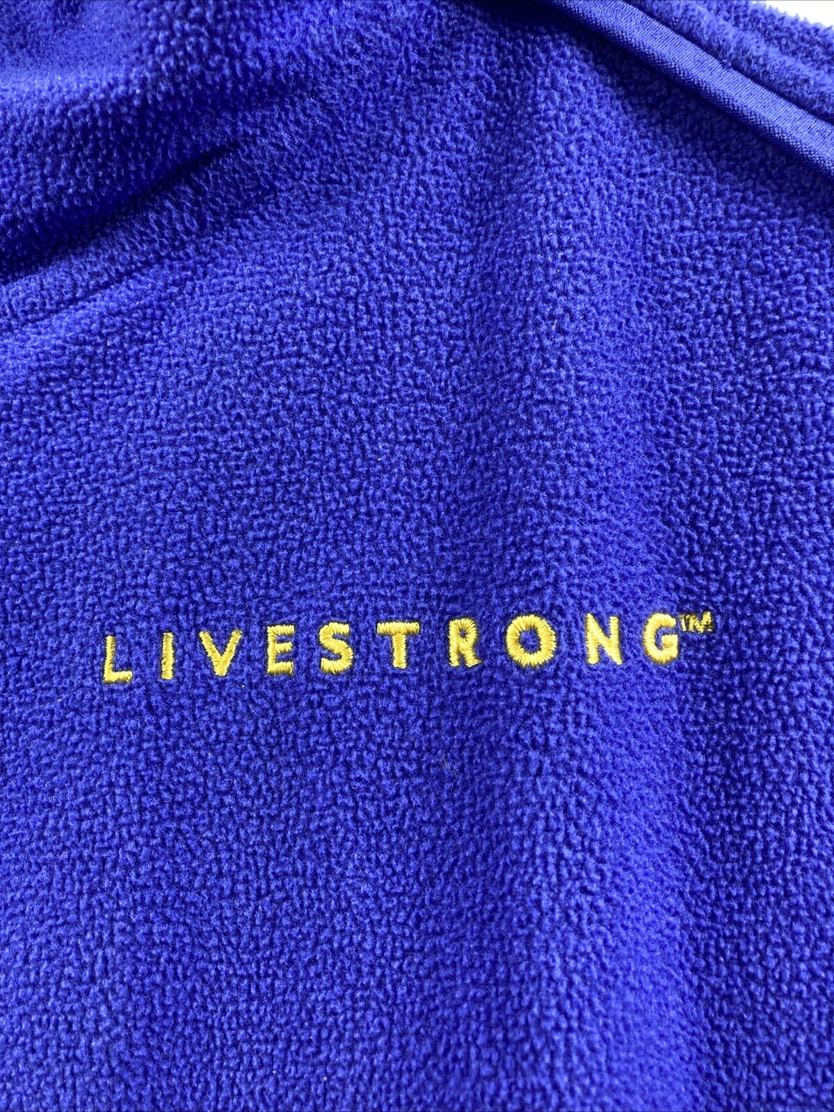 Vintage Nike Livestrong Purple Full-Zip Fleece Jacket Women’s Size L 12-14 thumbnail 6