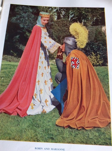 B7a Ephemera 20er Jahre Exlibris Robin Hood und Marianne