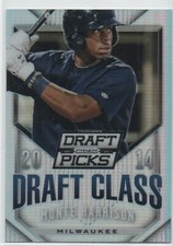 2014 Prizm Perennial Draft Picks PRIZM #48 Monte Harrison Milwaukee Brewer RC 14