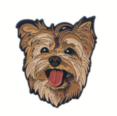 Dog Yorkie Yorkshire Terrier enamel pin Free AU Post AU