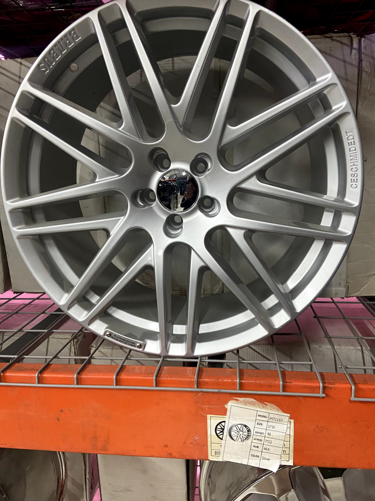 (4) BRABUS WHEELS SILVER 22x10 5/112 OFFS 46 CB66.6 BMW