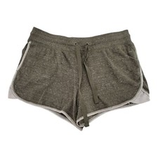 Athletic Works Lounge Shorts Girls Olive Green Drawstring Waist Size L 12-14