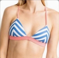 Southern Tide Retreat Bikini TOP Chevron Swimwear Wmns M AS IS