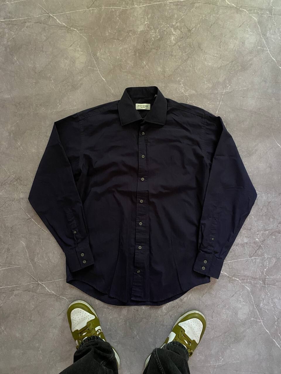 camicia uomo yves saint laurent lusso vintage