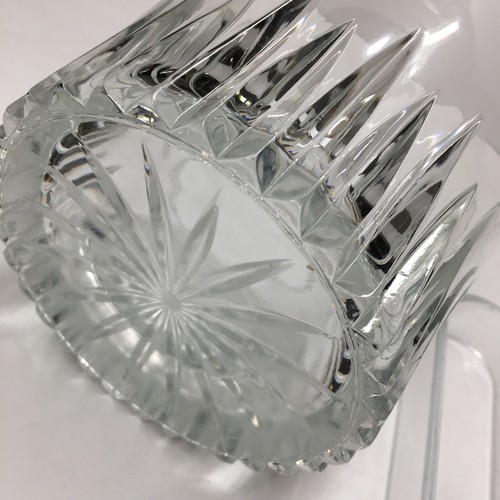 1980's Princess House Heritage Etched Crystal Glass Ice Bucket w/Spork Tongs EUC - Picture 5 of 6
