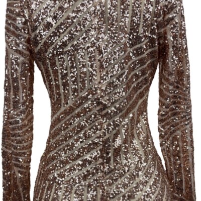 Boohoo Women's Rose Gold Sequin Long Sleeve V Collar Short Dress Sz 2 | eBay Boohoo Women's Rose Gold Sequin Long Sleeve V Collar Short Dress Sz 2 | eBay