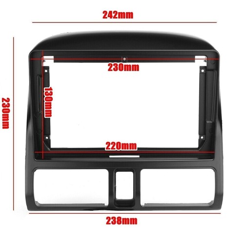 2 Din For HONDA CRV 2002-2006 Car Stereo Radio Fascia Dash Panel Frame Trim Kit - Picture 3 of 10