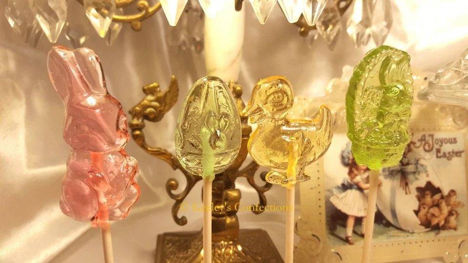 Easter Clear Toy Candy, Barley Lollipops - 20 Lollipops - Image 2 of 4