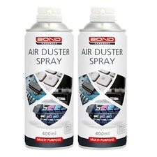 2 x 400ml COMPRESSED AIR DUSTER GAS SPRAY CLEANER HQ MAX POWER HFC FREE CAN